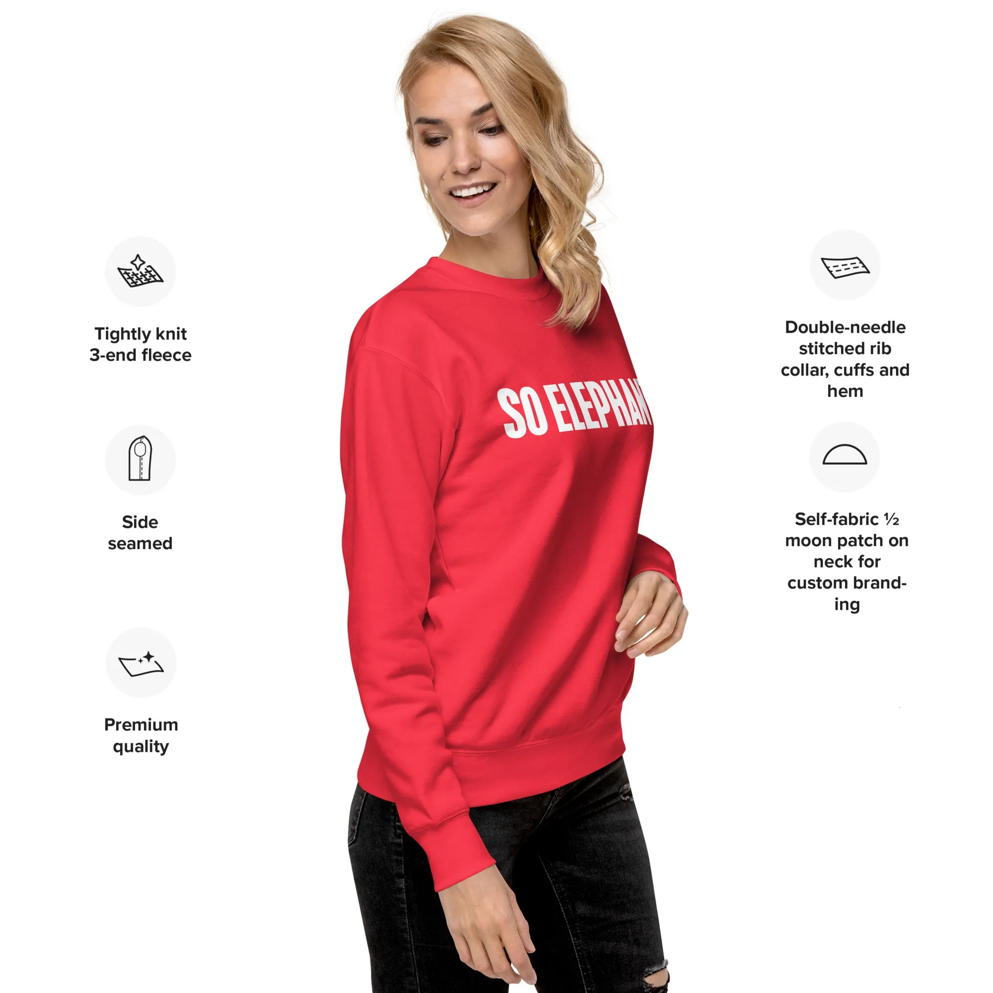 So Elephant Women's Premium Sweatshirt