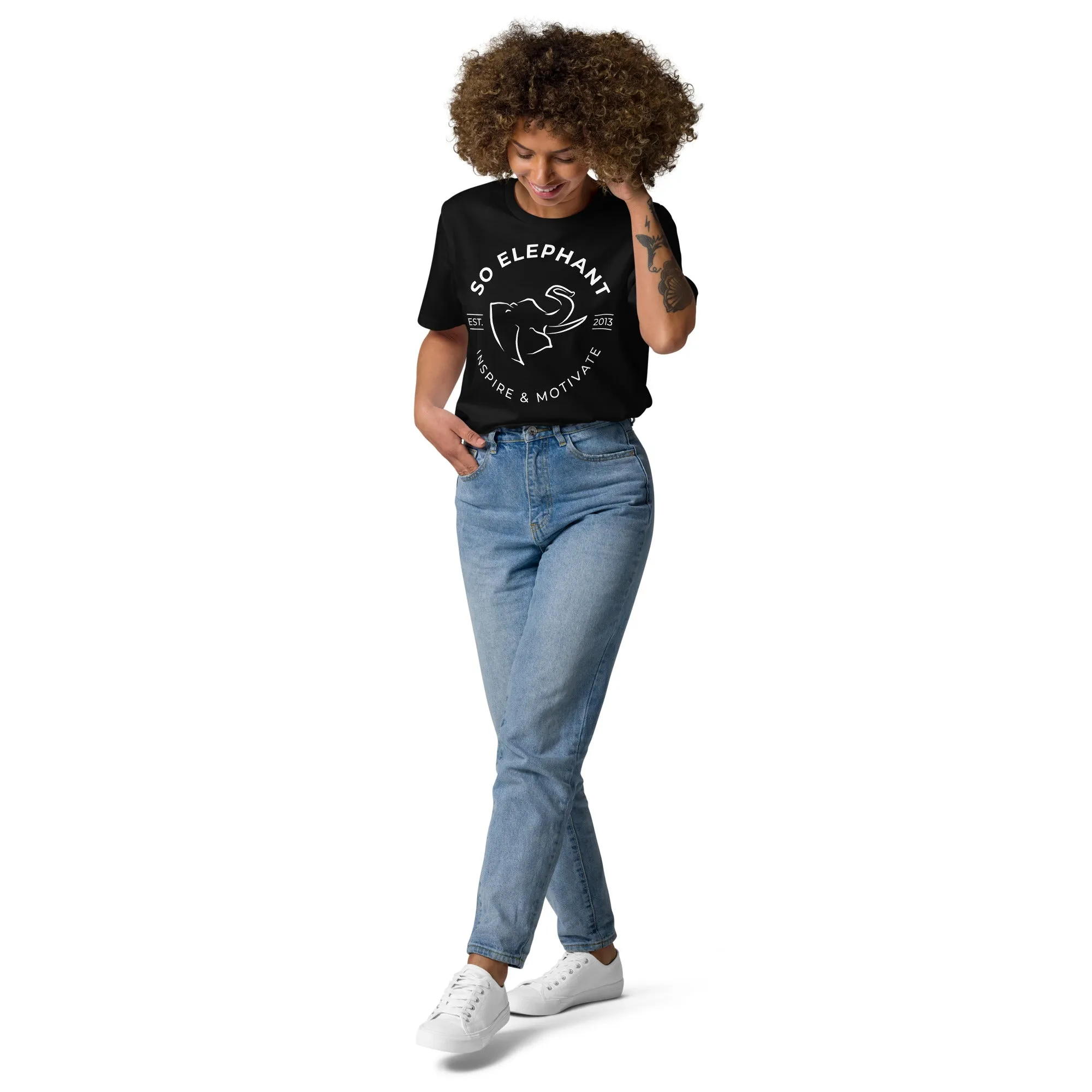 SO ELEPHANT WOMEN'S "INSPIRED LIVING" T-SHIRT
