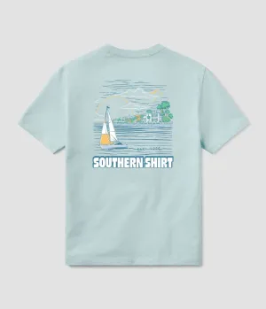 Southern Shirt Sunset Cruise Tee SS - Aquamarine