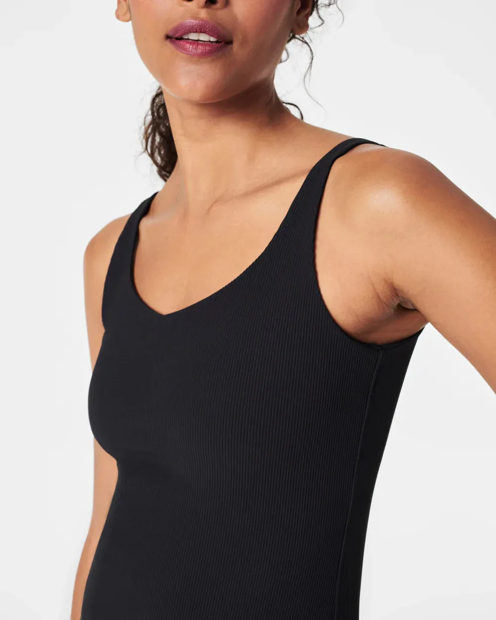 SPANX | Ribbed 2 in 1 Tank {Very Black}