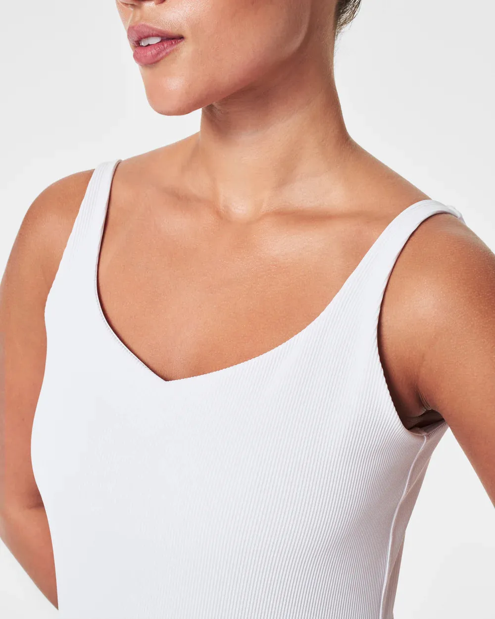 SPANX | Ribbed 2 in 1 Tank {Vivid White}