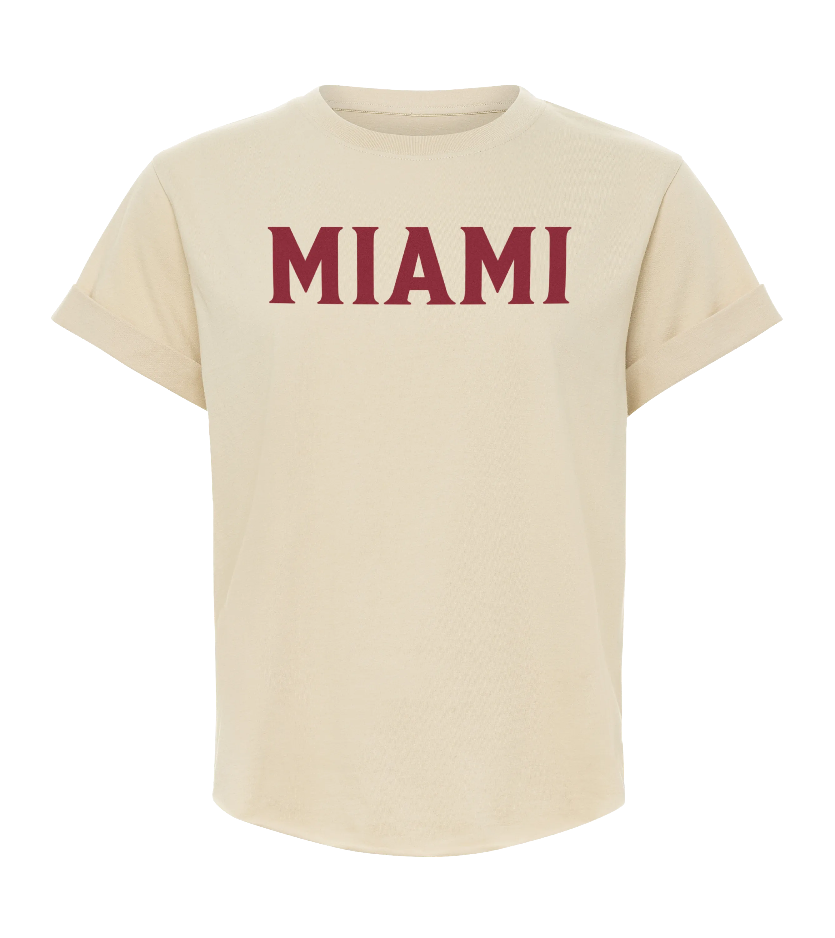 Sportiqe Miami HEAT Beige Women's Tee