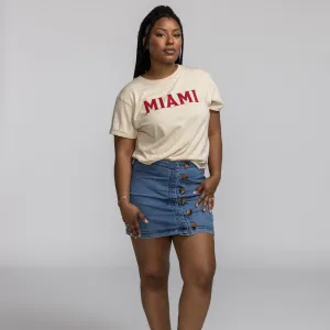 Sportiqe Miami HEAT Beige Women's Tee
