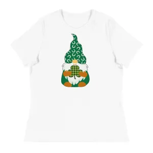 St. Patrick's Day Gnome Women's Relaxed T-Shirt