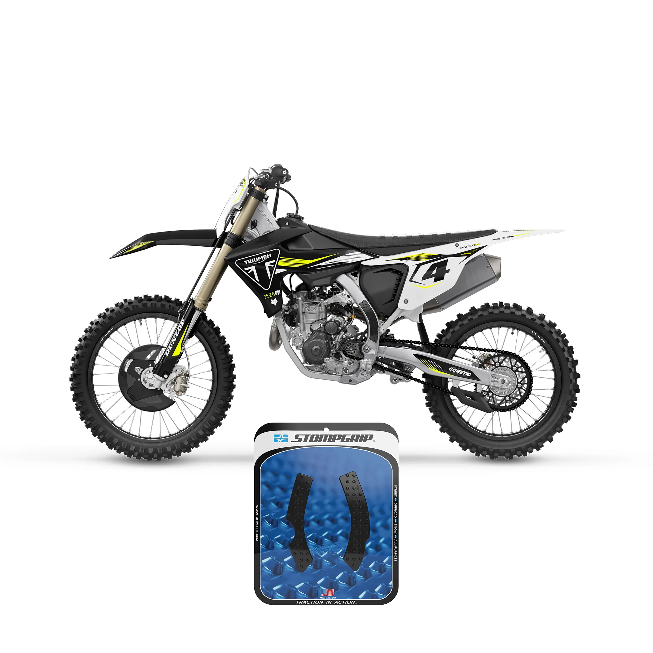 Stompgrip - Triumph TF 450-RC/TF 250-X Dirt Bike Frame Grips (0006)