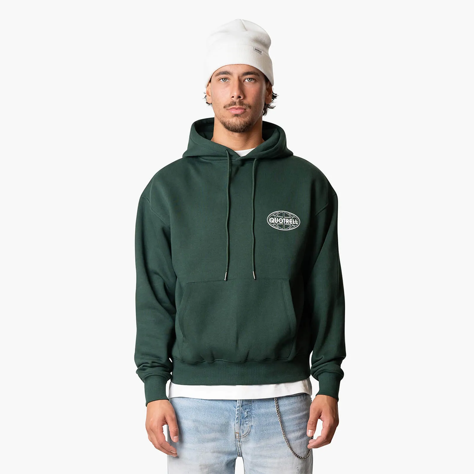 STRATIX HOODIE | PETROL/WHITE
