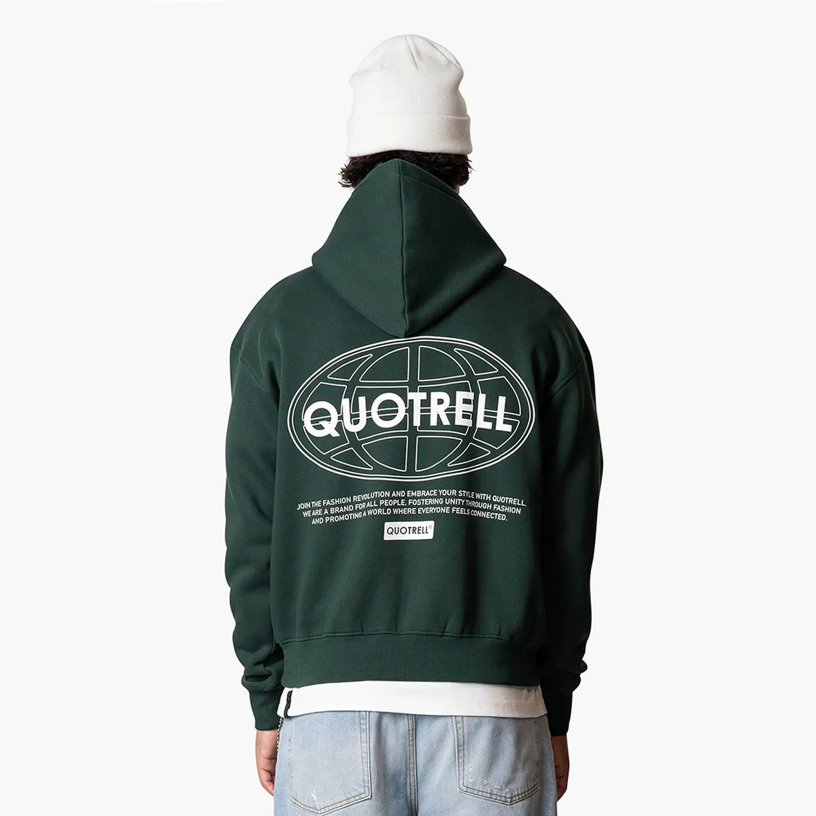 STRATIX HOODIE | PETROL/WHITE