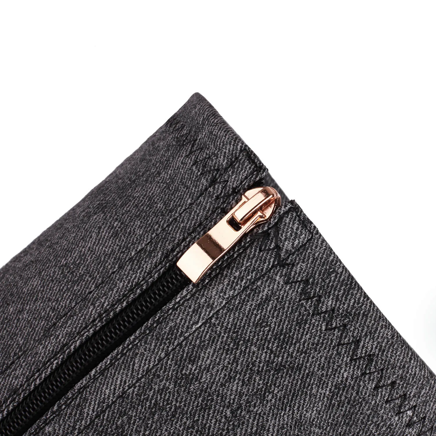 Stretch Denim High-Heeled Dance Boots