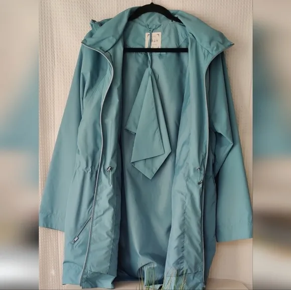 Style &amp; Co. Women's Smoke Blue Packable Anorak  Size XL