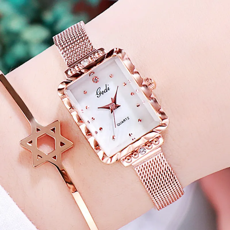 Stylish Square Pattern Women's Watch