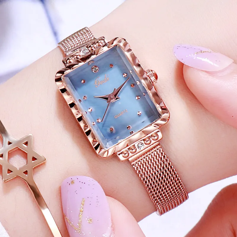 Stylish Square Pattern Women's Watch