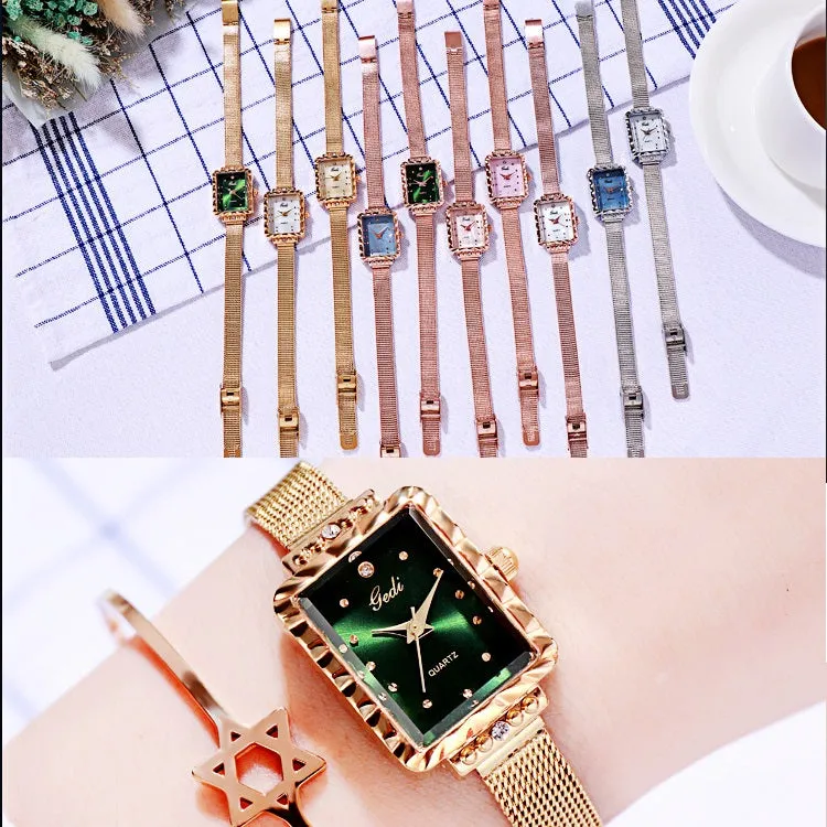 Stylish Square Pattern Women's Watch