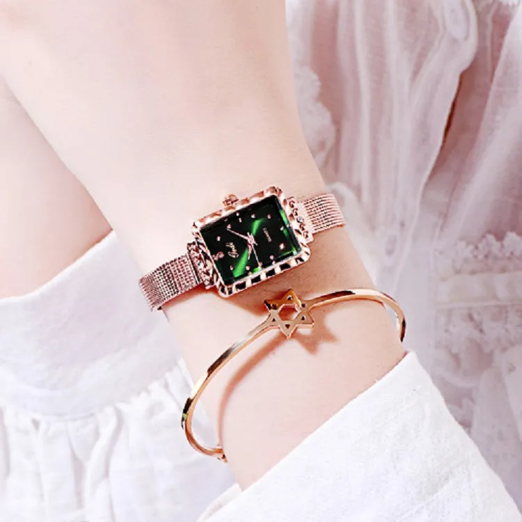 Stylish Square Pattern Women's Watch