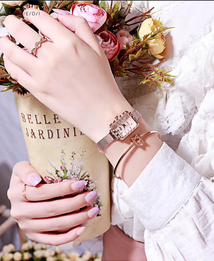 Stylish Square Pattern Women's Watch