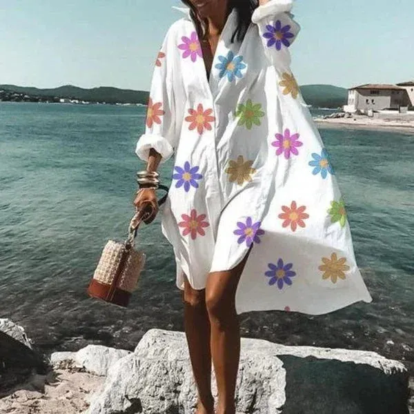 Summer Breeze™ | Women's Midi Dress | Short Sleeve, Casual Classic Style, Lightweight Fabric for Warm Weather