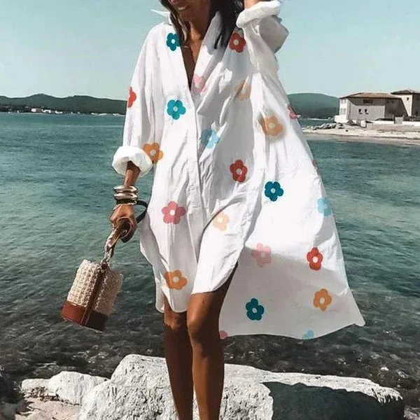 Summer Breeze™ | Women's Midi Dress | Short Sleeve, Casual Classic Style, Lightweight Fabric for Warm Weather