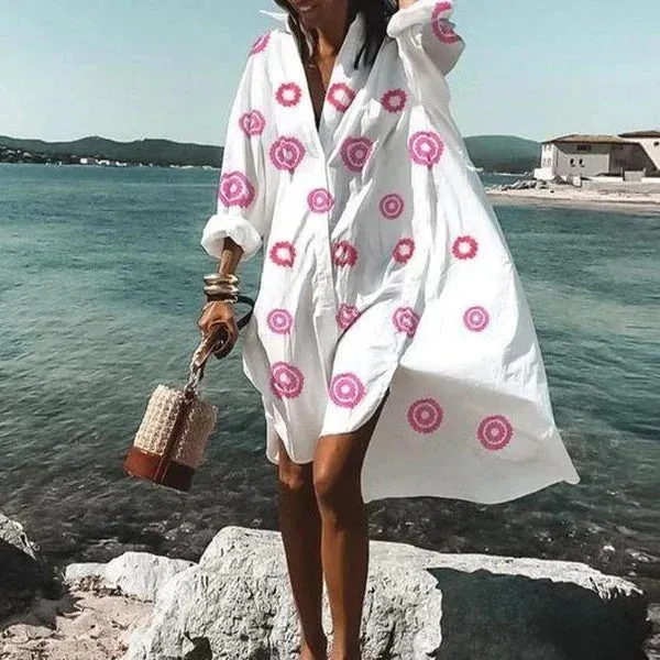 Summer Breeze™ | Women's Midi Dress | Short Sleeve, Casual Classic Style, Lightweight Fabric for Warm Weather