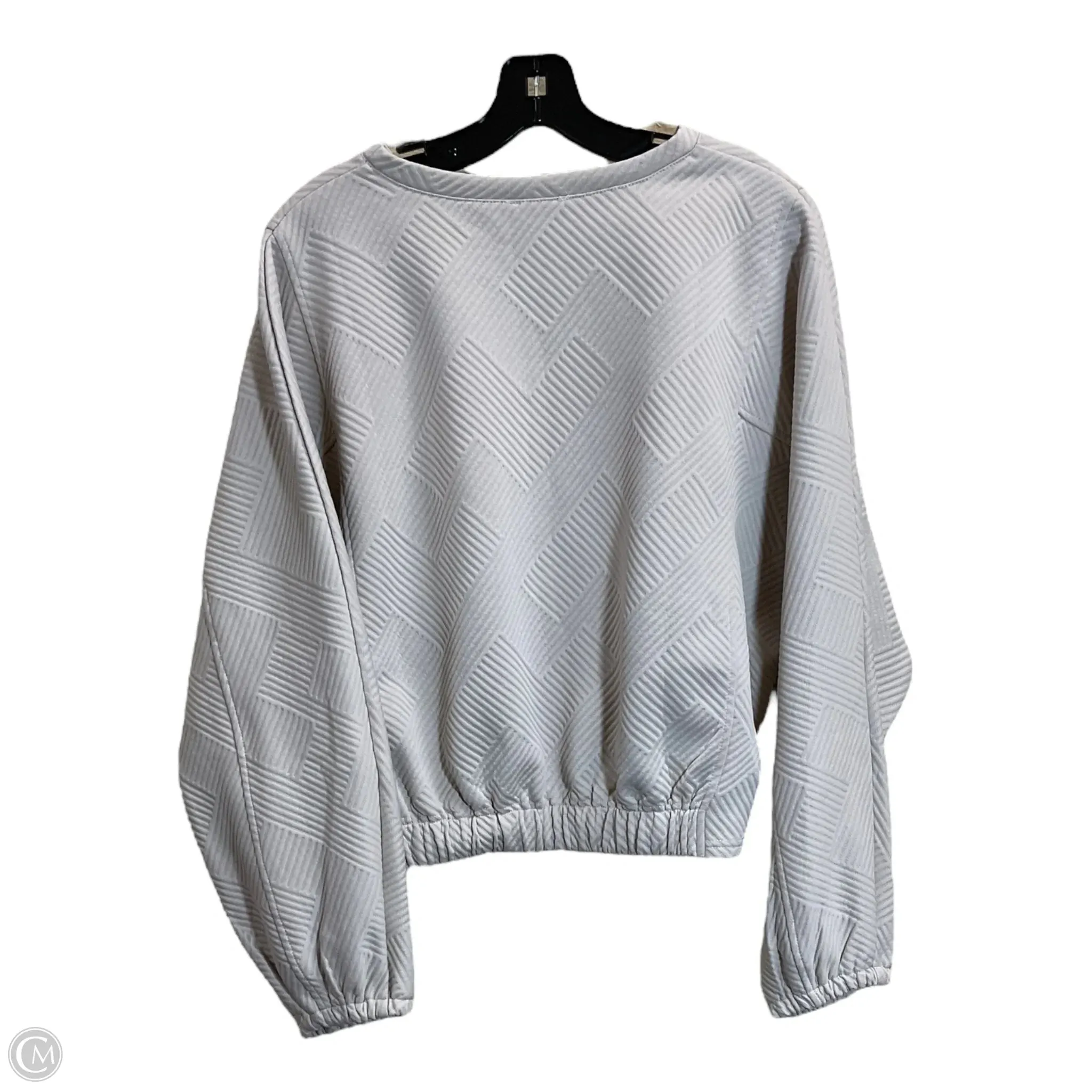 Sweatshirt Crewneck By Clothes Mentor In Beige, Size: L