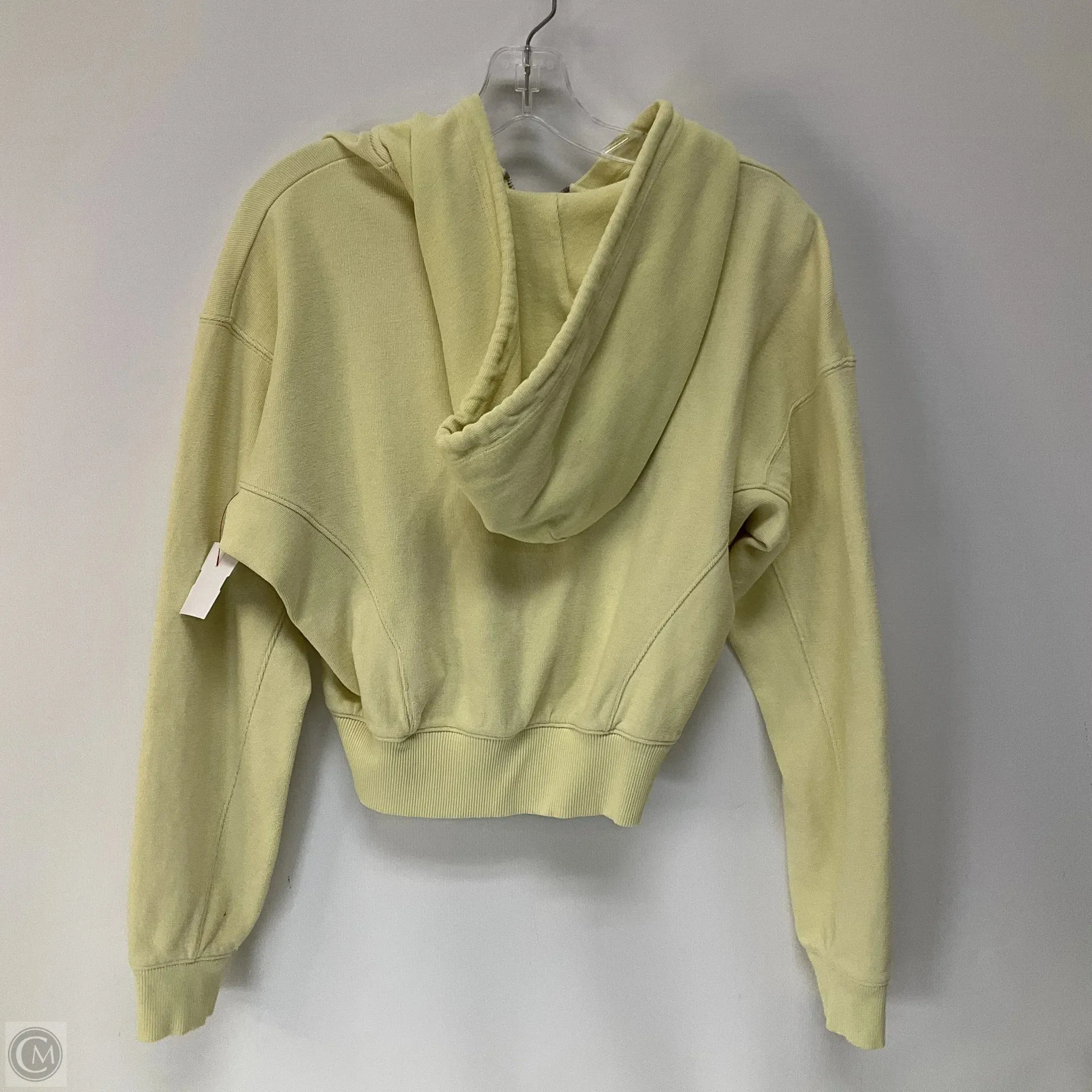 Sweatshirt Hoodie By Madewell In Yellow, Size: S