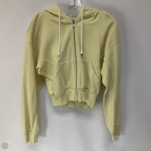 Sweatshirt Hoodie By Madewell In Yellow, Size: S