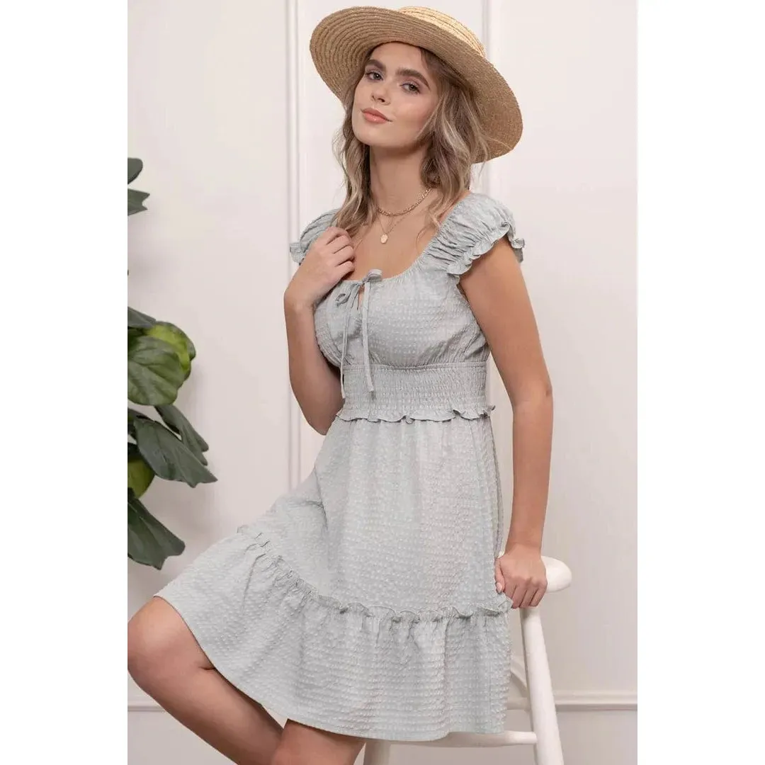 Textured Mini Dress