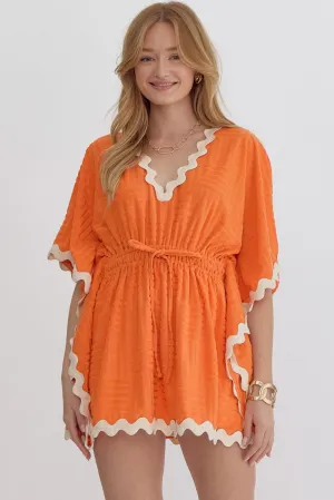 Textured Terry Cloth Cover Up {Citrus}