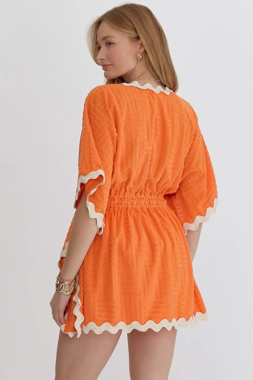 Textured Terry Cloth Cover Up {Citrus}
