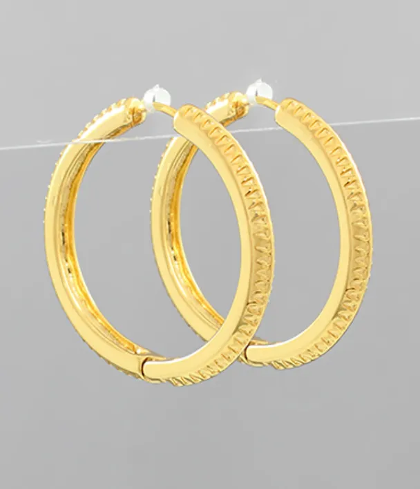 Textured Tilly Hoop Earrings