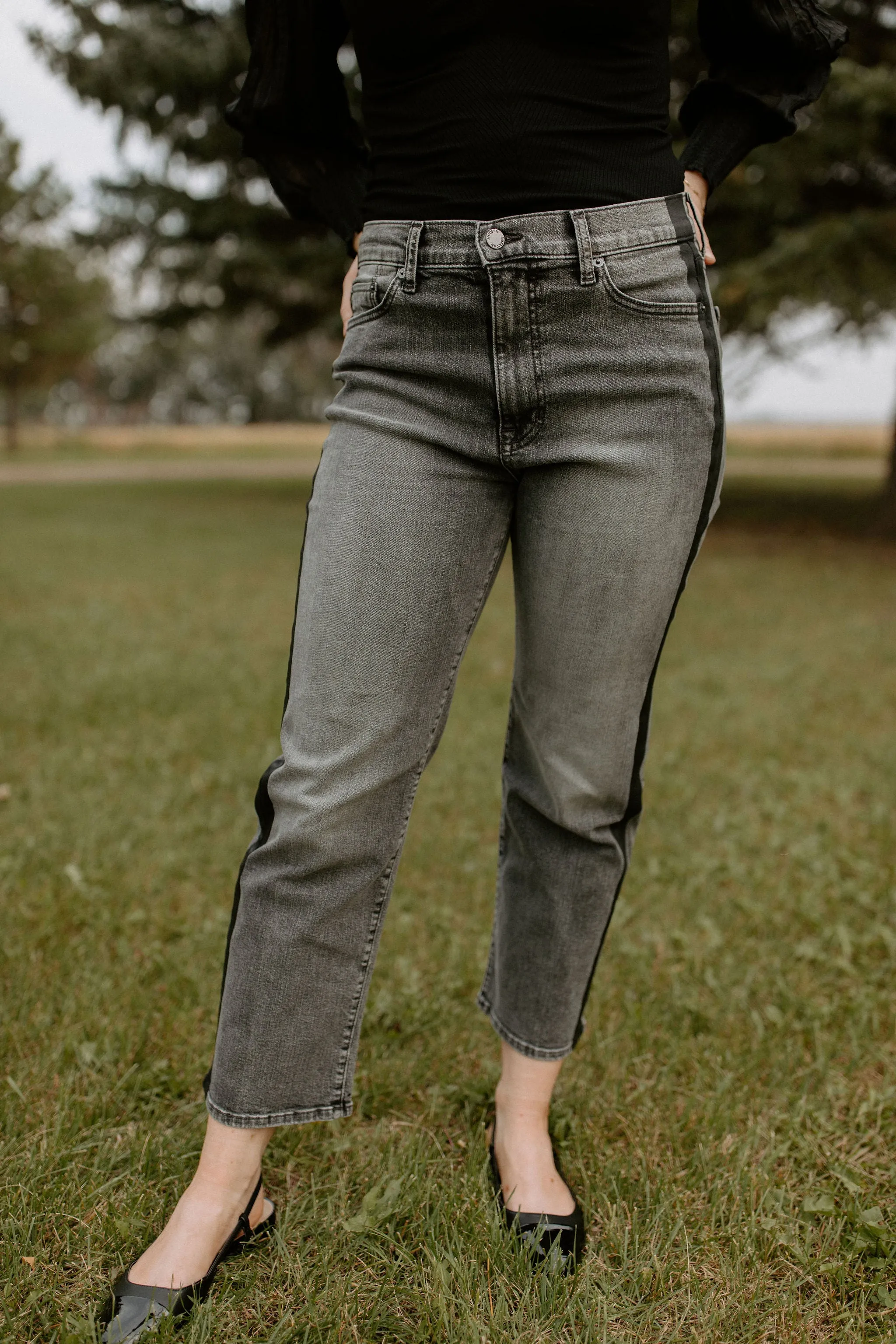 The Belinda Slingback Flat - Black