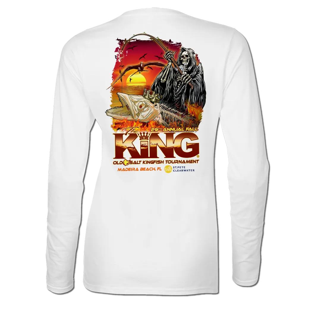 The KING - Fall 2022 - Ladies Long Sleeve Performance Shirt - Grey