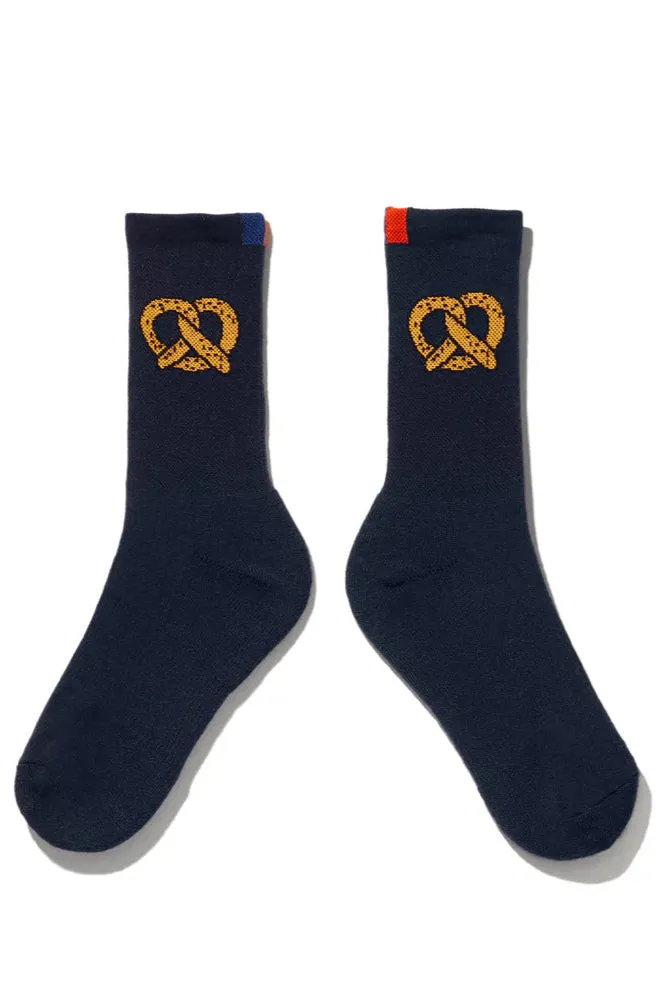 The Women's Pretzel Sock - Navy