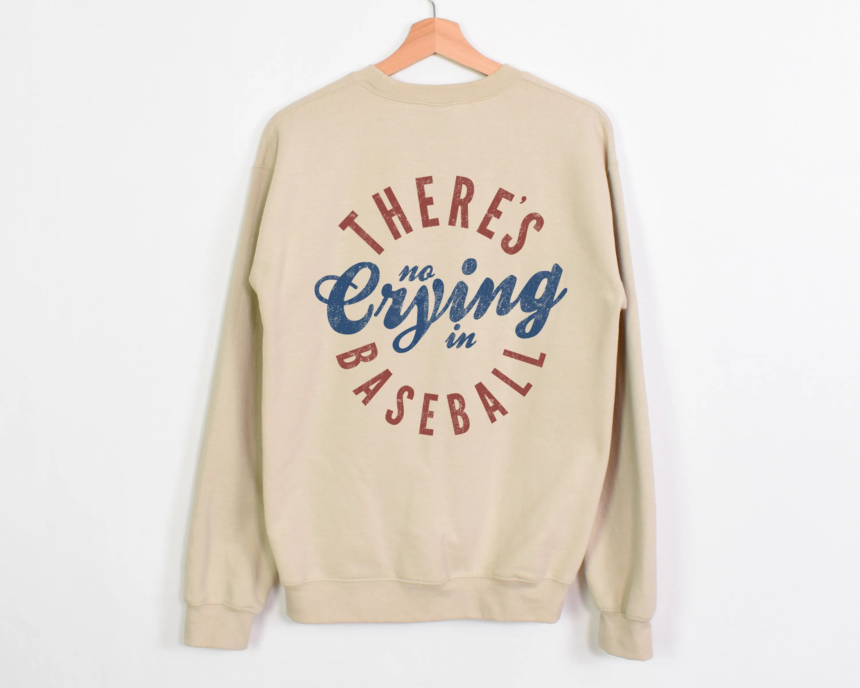 There's No Crying in Baseball - Unisex Fleece Pullover | Back Design