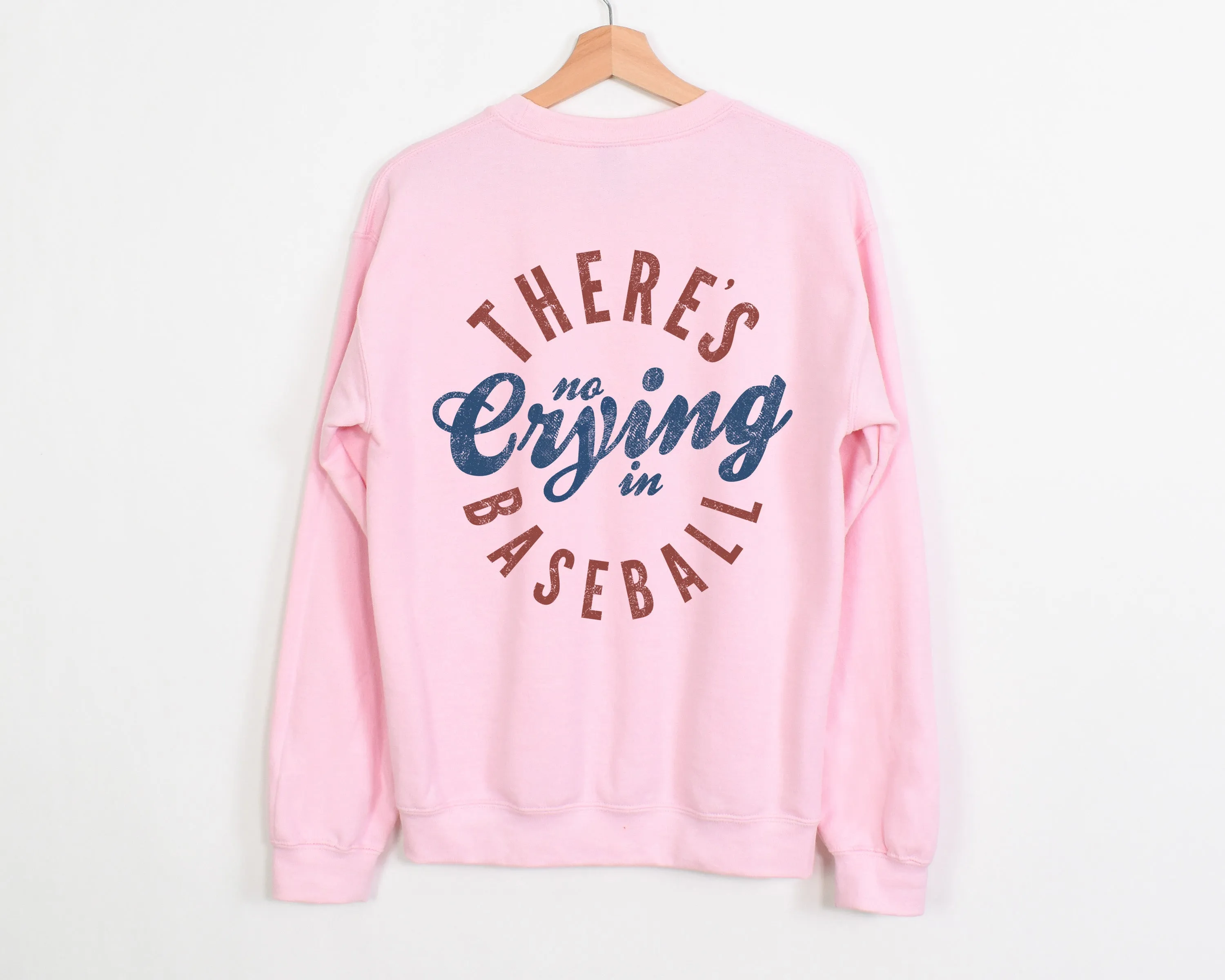There's No Crying in Baseball - Unisex Fleece Pullover | Back Design
