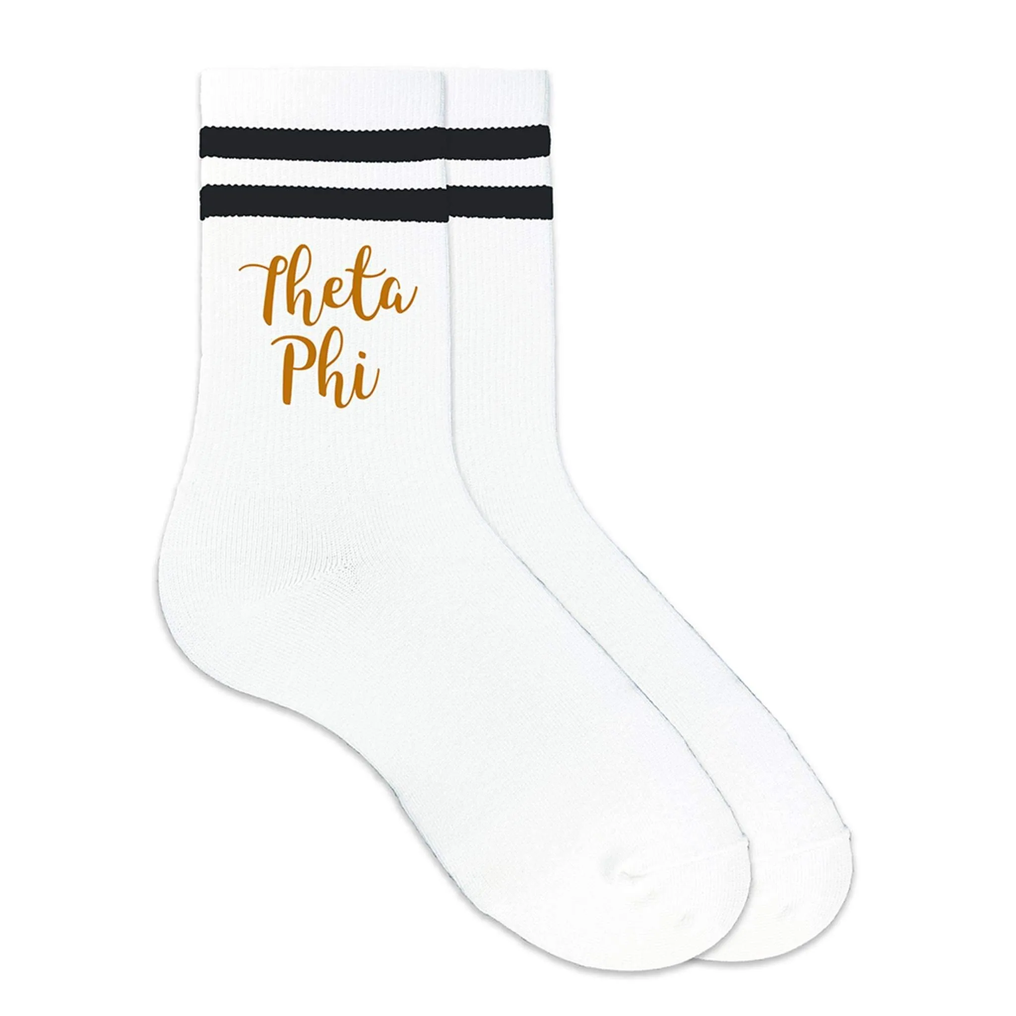 THETA PHI Striped Crew Socks