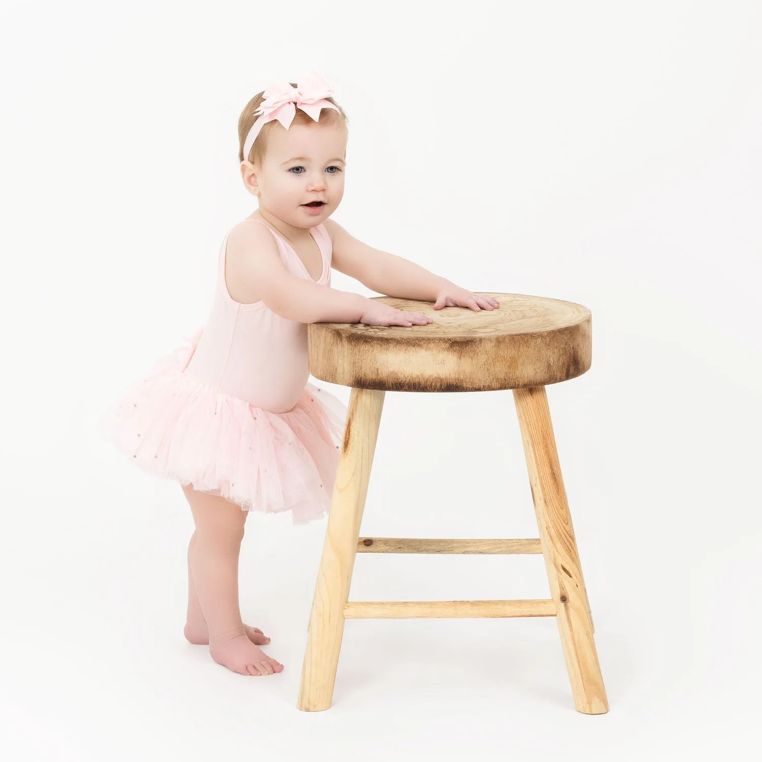 Tira: Baby Ballet Tank Tutu Dress with Bow in Pink