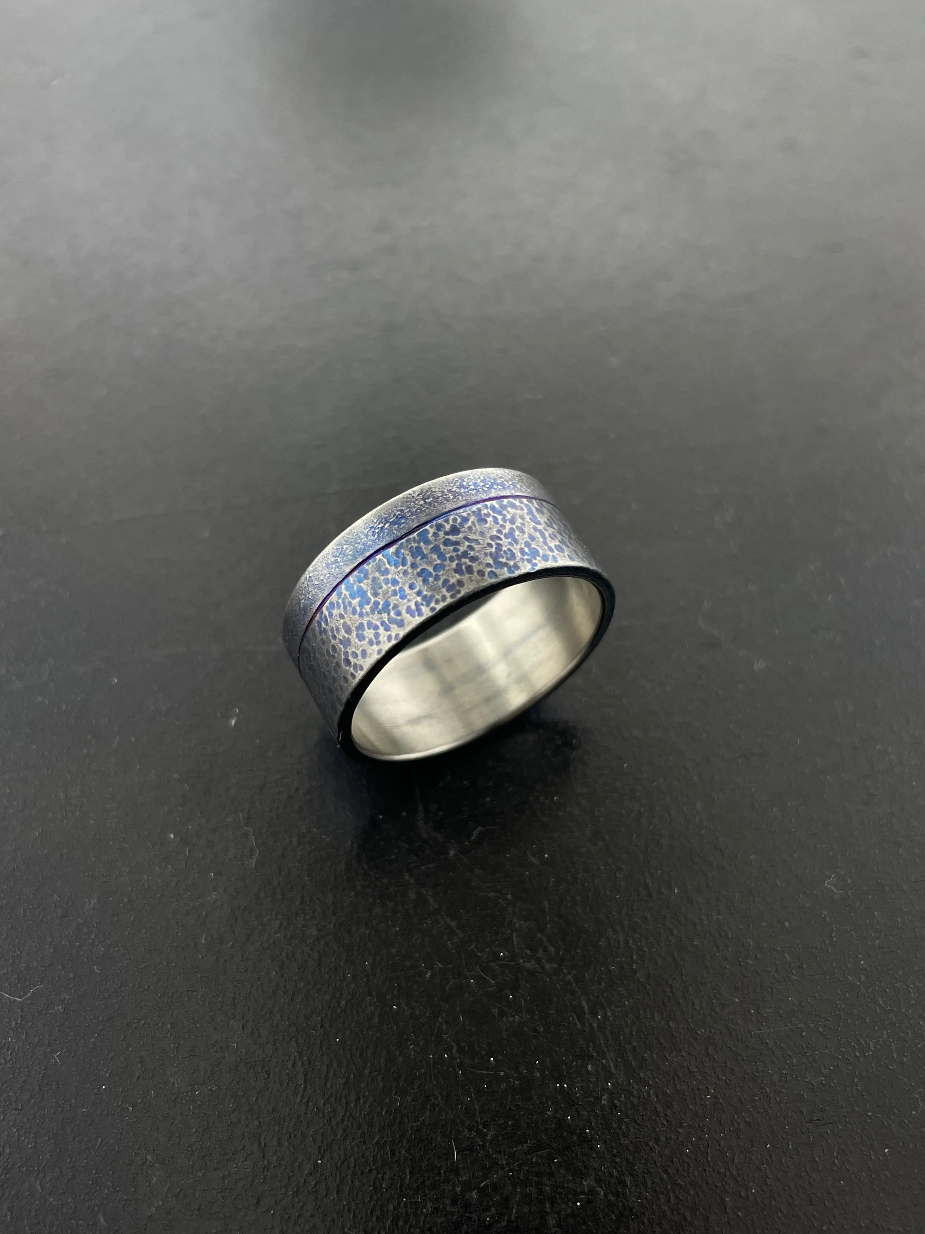 Titanium Simple Textured Band