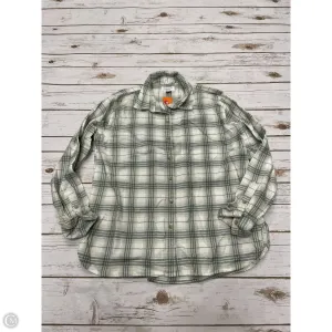 Top Long Sleeve By American Eagle In Green, Size: Xs