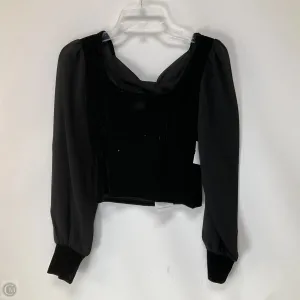 Top Long Sleeve By Cmc In Black, Size: S