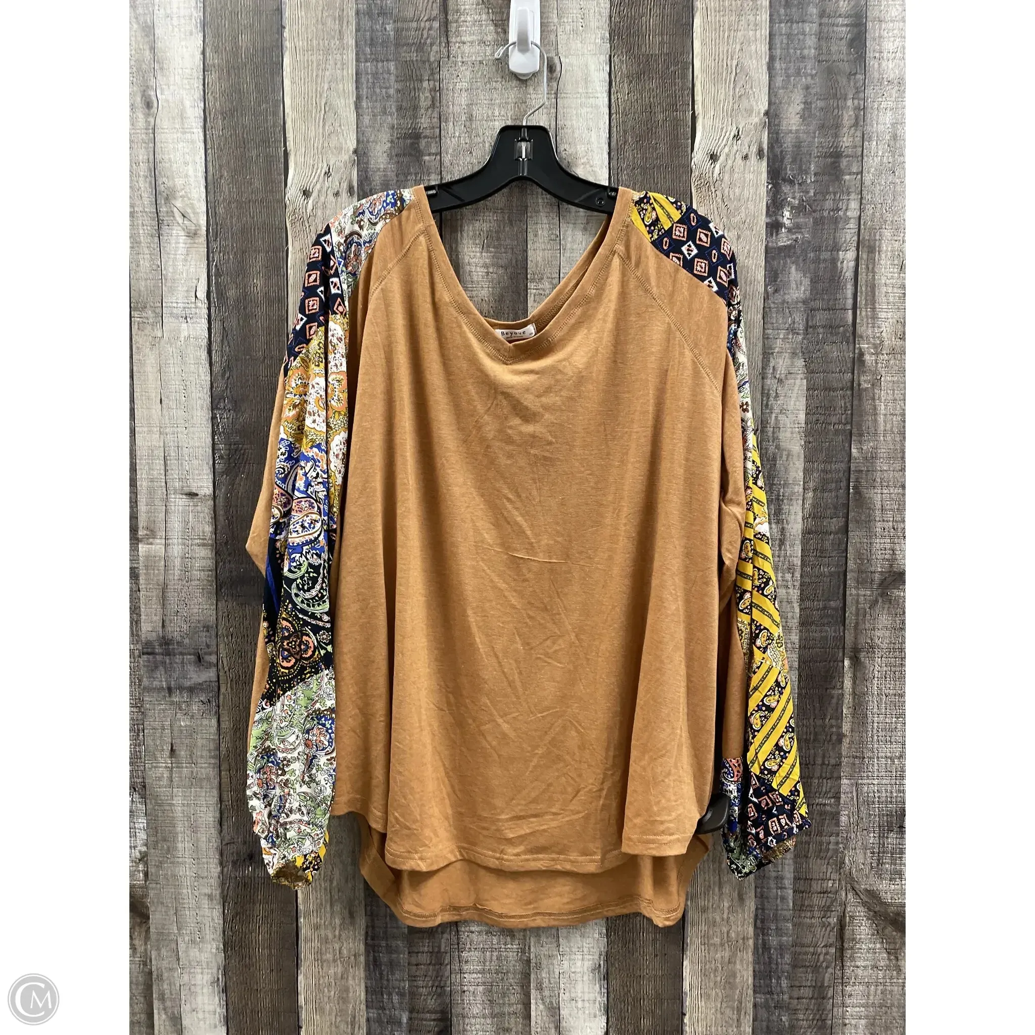 Top Long Sleeve By Cme In Multi-colored, Size: Xxl