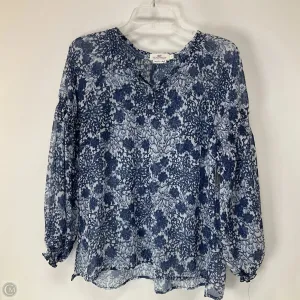 Top Long Sleeve By Vineyard Vines In Blue, Size: S