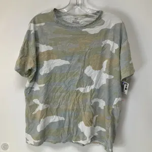 Top Short Sleeve By Aerie In Camouflage Print, Size: S