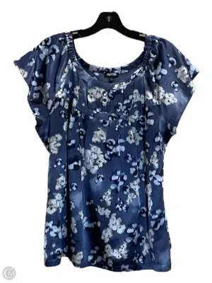 Top Short Sleeve By Apt 9 In Blue, Size: Xl