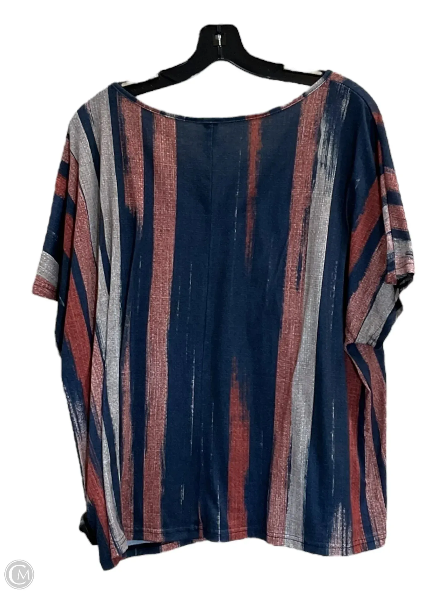 Top Short Sleeve By Clothes Mentor In Blue, Size: 2x