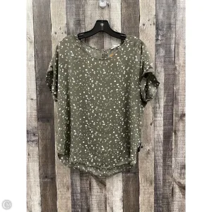Top Short Sleeve By Maurices In Green, Size: M