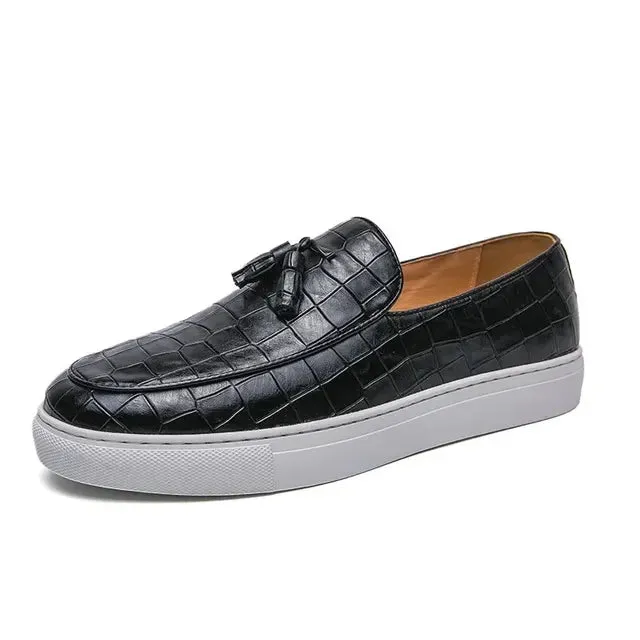 TrendyStep Jugendliche Lederschuhe mit niedriger Oberseite