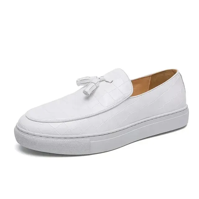 TrendyStep Jugendliche Lederschuhe mit niedriger Oberseite