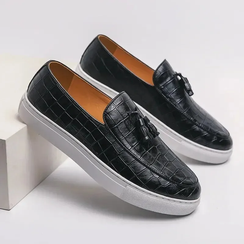 TrendyStep Jugendliche Lederschuhe mit niedriger Oberseite