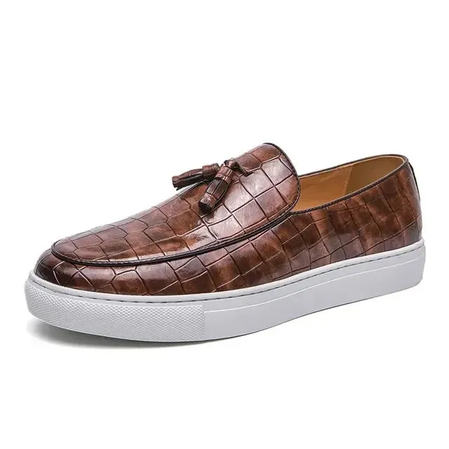 TrendyStep Jugendliche Lederschuhe mit niedriger Oberseite