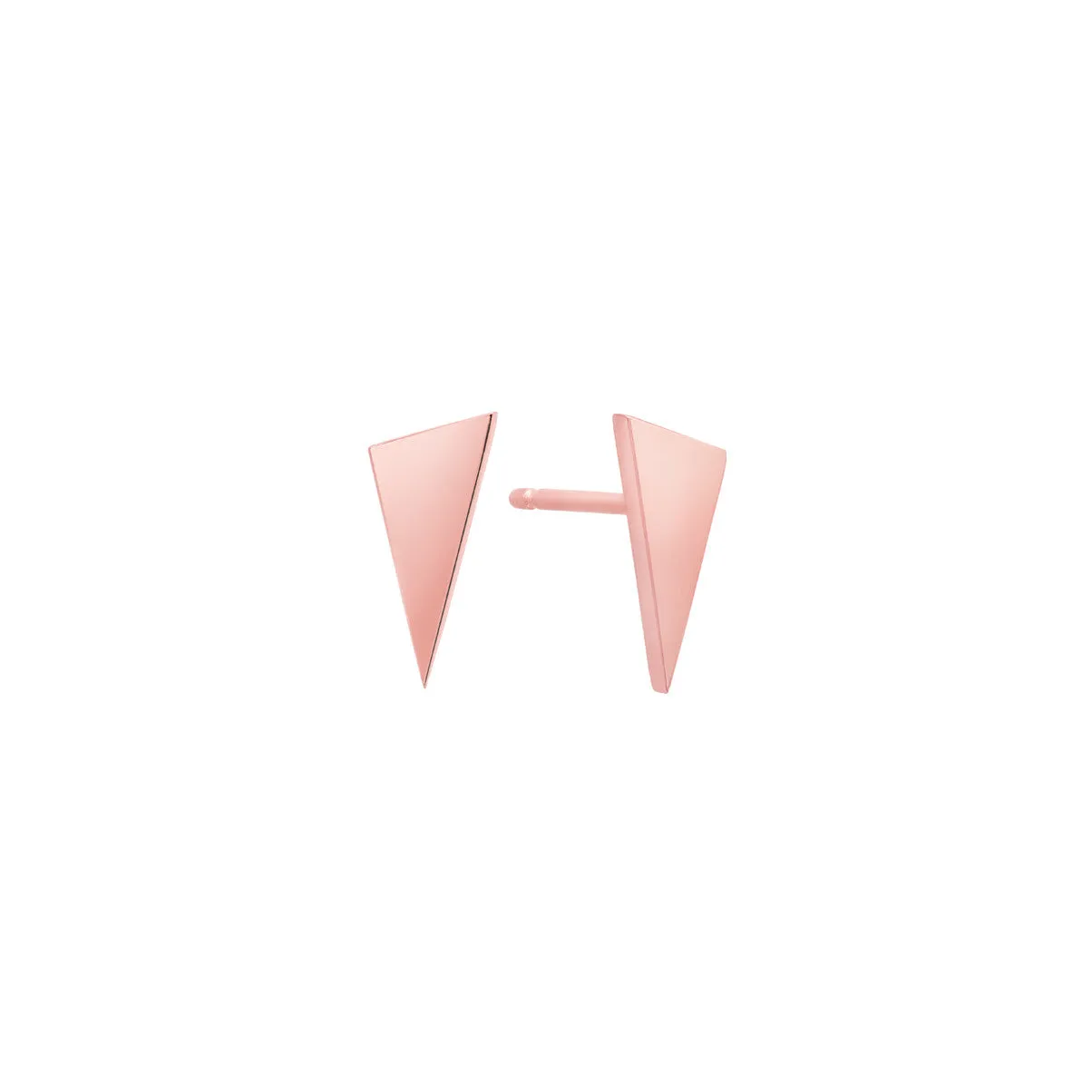 Triangle Studs | Rose Gold