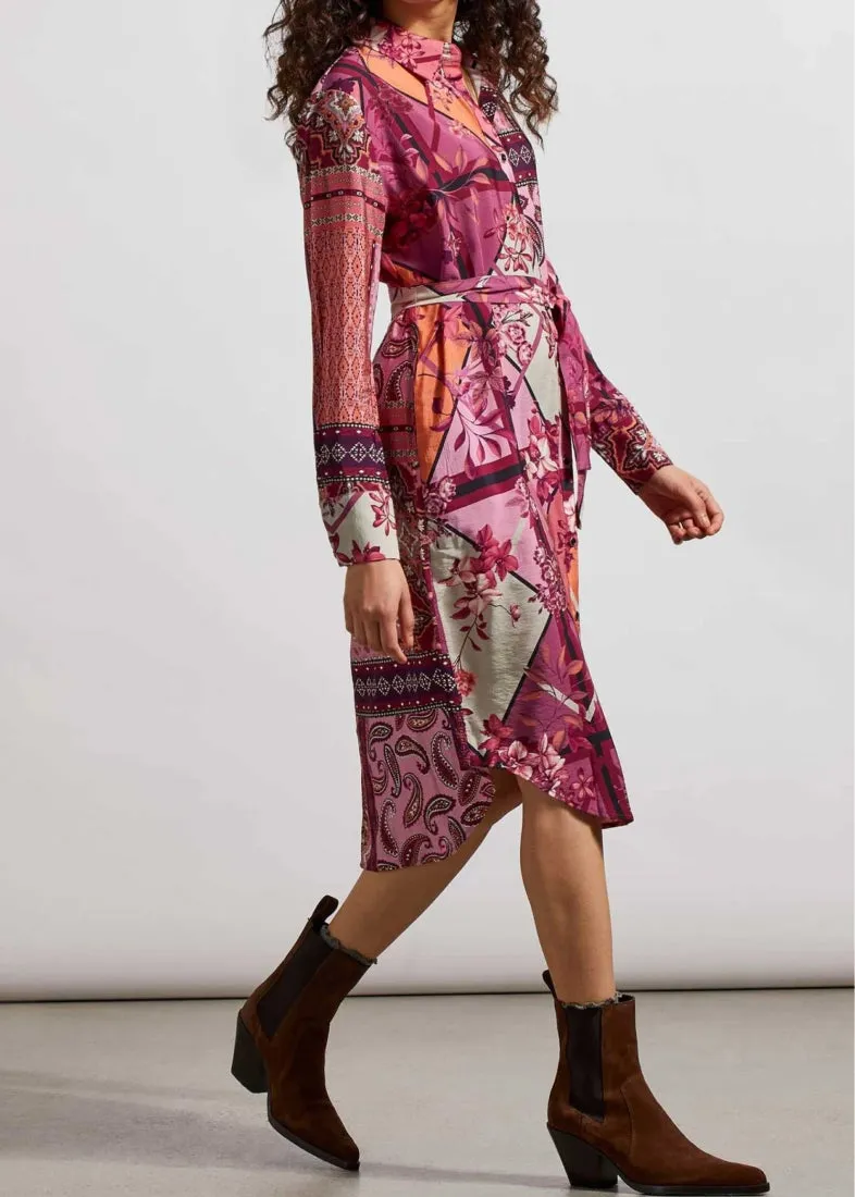 Tribal Combo Print Shirt Dress